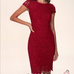Heavenly Kiss Raspberry Bodycon Dress